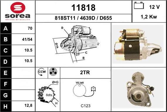 EAI 11818 - Motorino d'avviamento autozon.pro