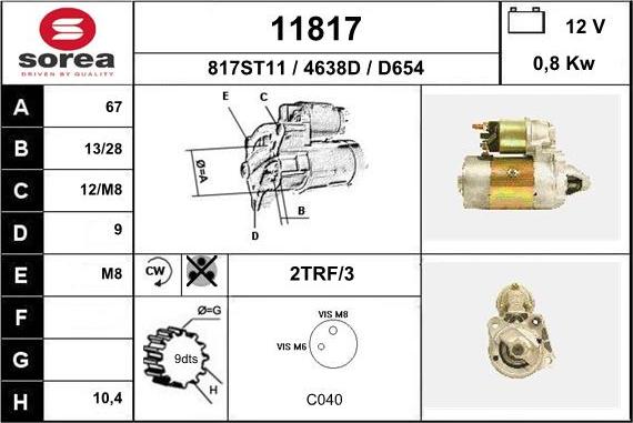 EAI 11817 - Motorino d'avviamento autozon.pro