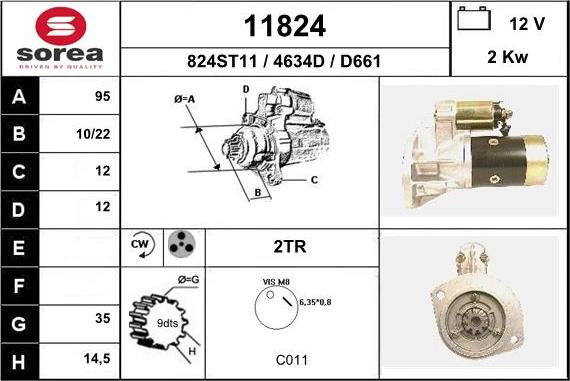 EAI 11824 - Motorino d'avviamento autozon.pro