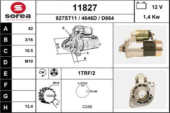 EAI 11827 - Motorino d'avviamento autozon.pro