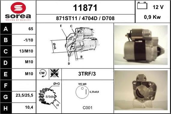 EAI 11871 - Motorino d'avviamento autozon.pro