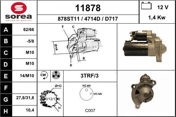 EAI 11878 - Motorino d'avviamento autozon.pro