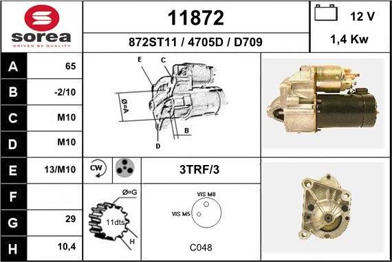 EAI 11872 - Motorino d'avviamento autozon.pro