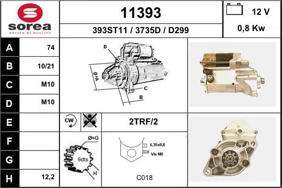 EAI 11393 - Motorino d'avviamento autozon.pro