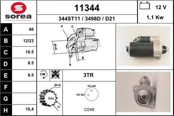 EAI 11344 - Motorino d'avviamento autozon.pro