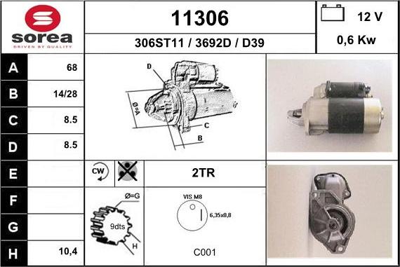 EAI 11306 - Motorino d'avviamento autozon.pro