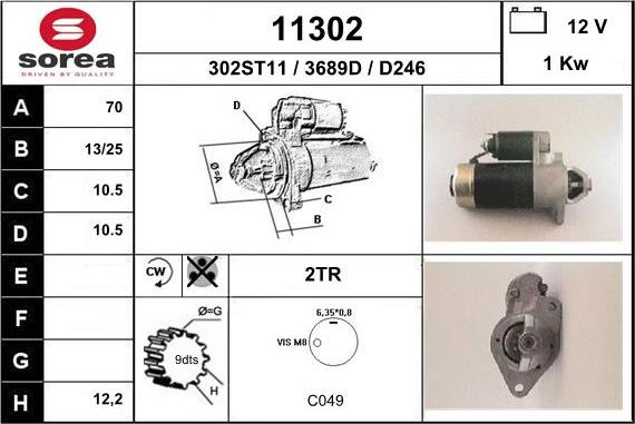 EAI 11302 - Motorino d'avviamento autozon.pro