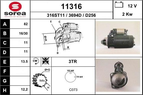 EAI 11316 - Motorino d'avviamento autozon.pro