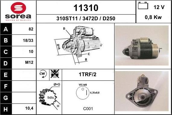 EAI 11310 - Motorino d'avviamento autozon.pro