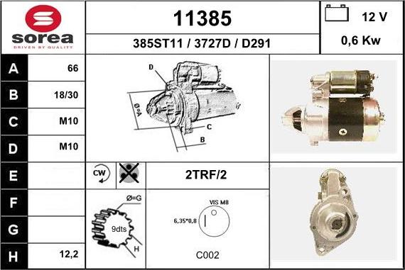 EAI 11385 - Motorino d'avviamento autozon.pro