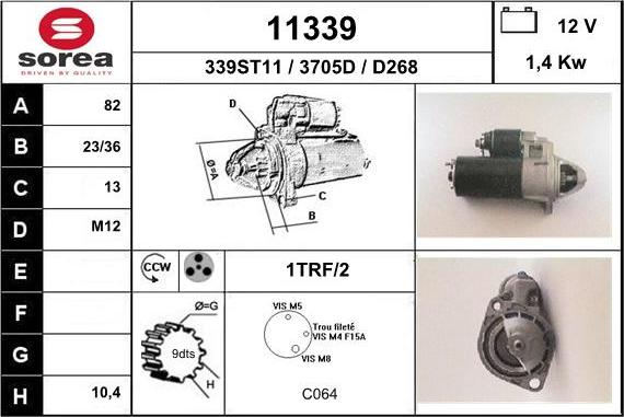 EAI 11339 - Motorino d'avviamento autozon.pro