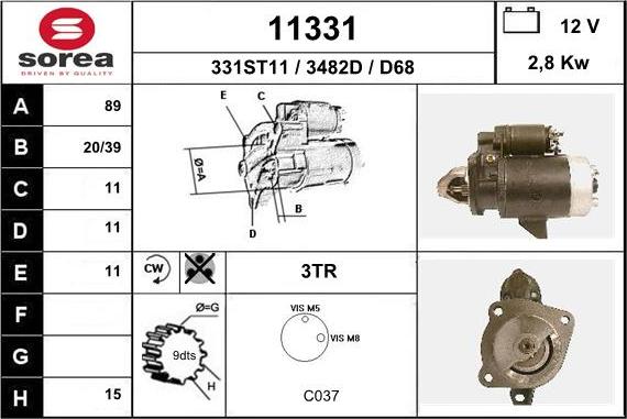 EAI 11331 - Motorino d'avviamento autozon.pro