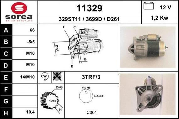 EAI 11329 - Motorino d'avviamento autozon.pro