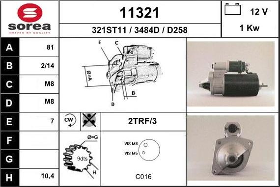 EAI 11321 - Motorino d'avviamento autozon.pro