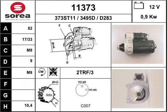 EAI 11373 - Motorino d'avviamento autozon.pro