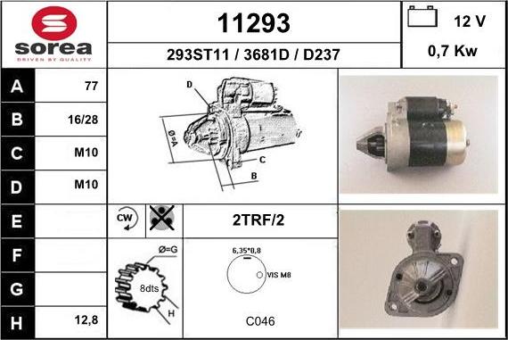 EAI 11293 - Motorino d'avviamento autozon.pro