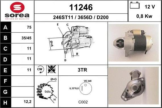 EAI 11246 - Motorino d'avviamento autozon.pro