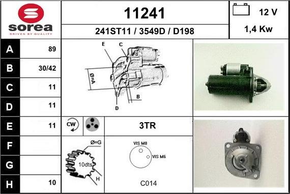 EAI 11241 - Motorino d'avviamento autozon.pro