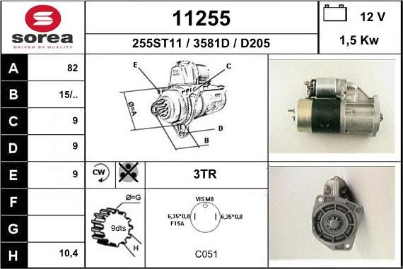 EAI 11255 - Motorino d'avviamento autozon.pro