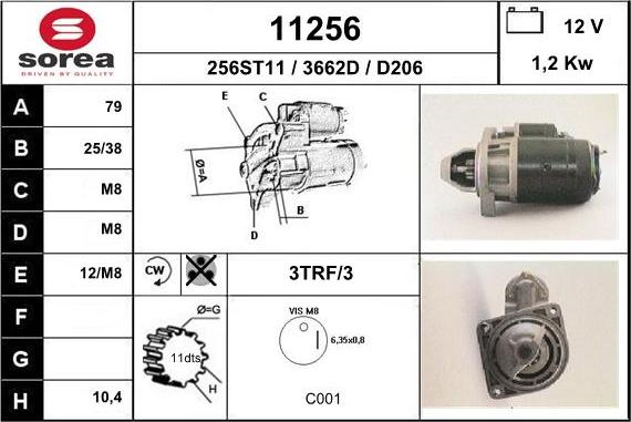 EAI 11256 - Motorino d'avviamento autozon.pro