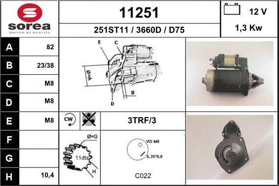 EAI 11251 - Motorino d'avviamento autozon.pro