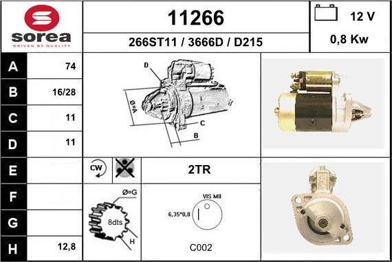 EAI 11266 - Motorino d'avviamento autozon.pro