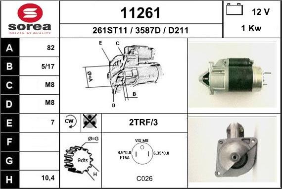 EAI 11261 - Motorino d'avviamento autozon.pro