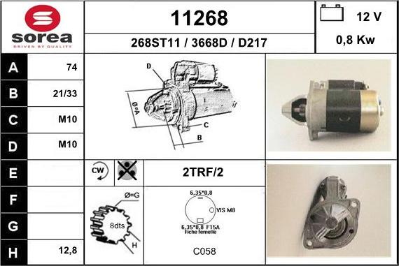 EAI 11268 - Motorino d'avviamento autozon.pro