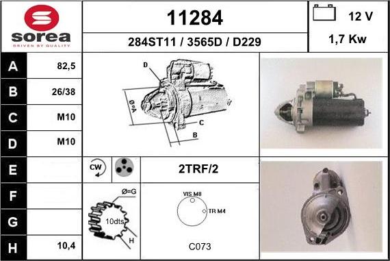 EAI 11284 - Motorino d'avviamento autozon.pro