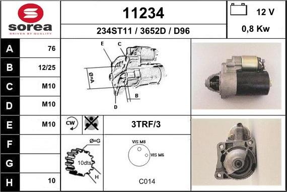 EAI 11234 - Motorino d'avviamento autozon.pro