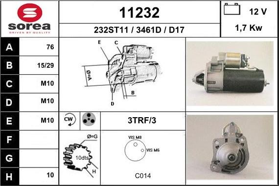 EAI 11232 - Motorino d'avviamento autozon.pro