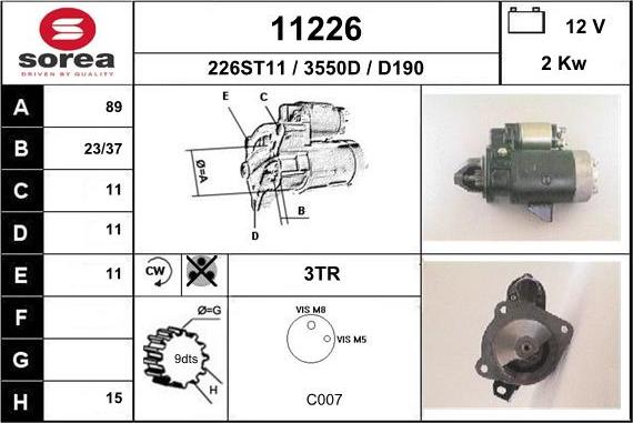 EAI 11226 - Motorino d'avviamento autozon.pro