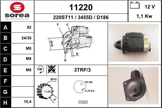 EAI 11220 - Motorino d'avviamento autozon.pro