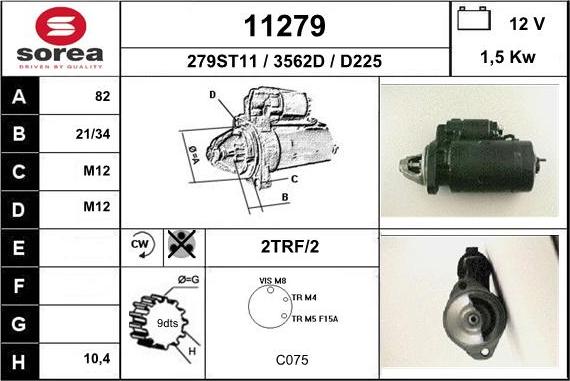 EAI 11279 - Motorino d'avviamento autozon.pro