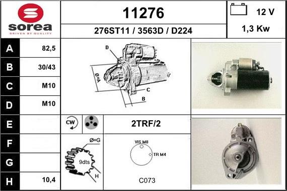 EAI 11276 - Motorino d'avviamento autozon.pro