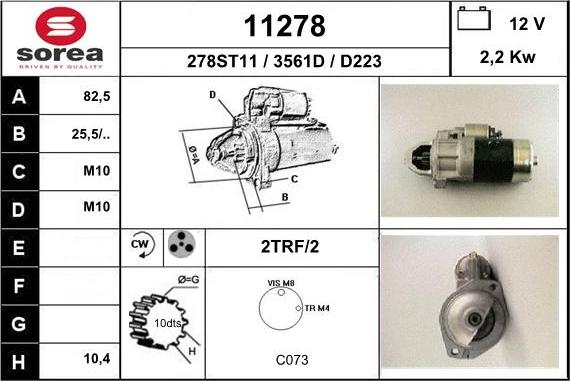 EAI 11278 - Motorino d'avviamento autozon.pro