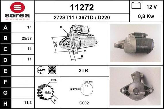 EAI 11272 - Motorino d'avviamento autozon.pro