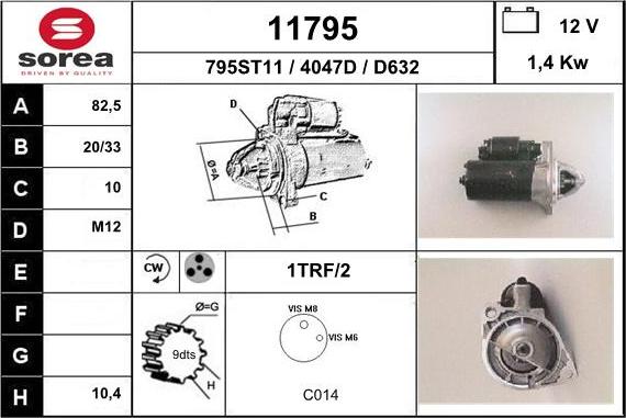 EAI 11795 - Motorino d'avviamento autozon.pro