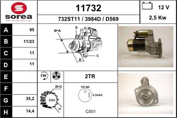 EAI 11732 - Motorino d'avviamento autozon.pro