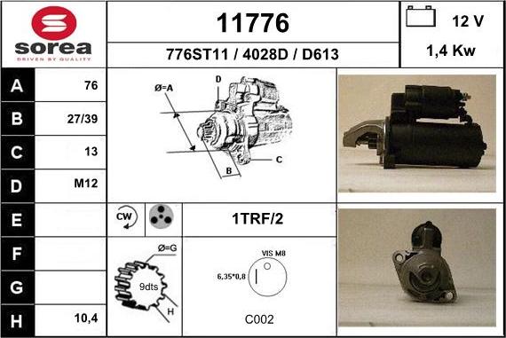 EAI 11776 - Motorino d'avviamento autozon.pro