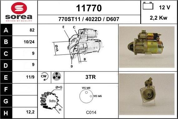 EAI 11770 - Motorino d'avviamento autozon.pro