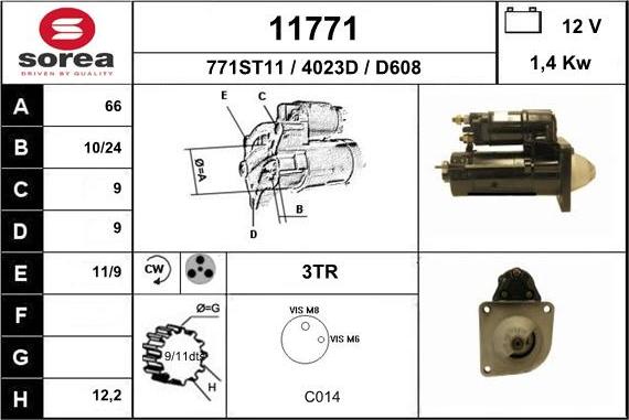 EAI 11771 - Motorino d'avviamento autozon.pro