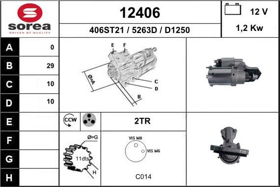 EAI 12406 - Motorino d'avviamento autozon.pro