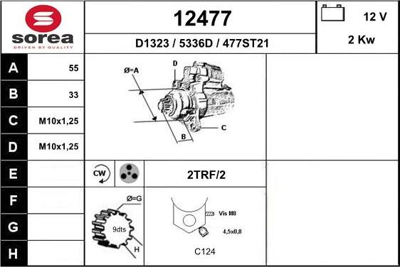 EAI 12477 - Motorino d'avviamento autozon.pro