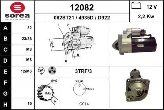 EAI 12082 - Motorino d'avviamento autozon.pro