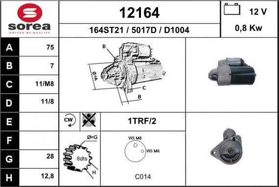 EAI 12164 - Motorino d'avviamento autozon.pro