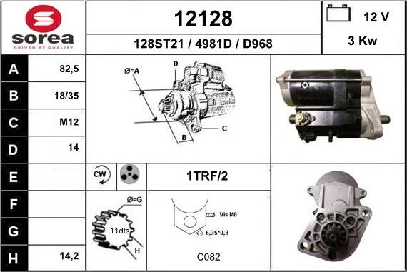 EAI 12128 - Motorino d'avviamento autozon.pro