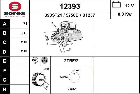 EAI 12393 - Motorino d'avviamento autozon.pro