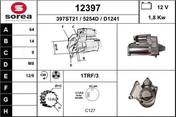 EAI 12397 - Motorino d'avviamento autozon.pro