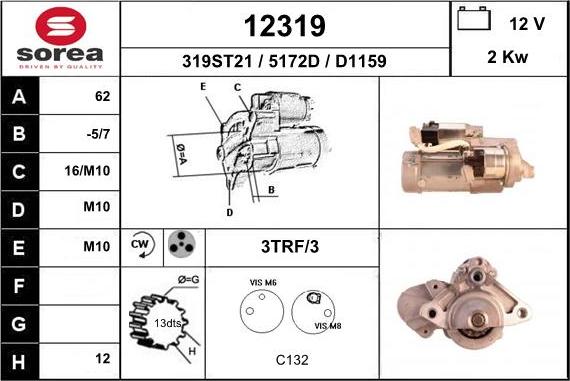 EAI 12319 - Motorino d'avviamento autozon.pro